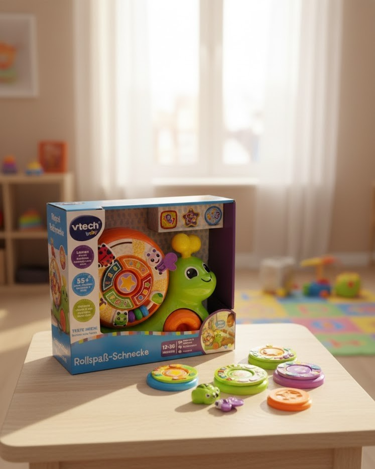 VTech Baby Rollspaß-Schnecke – Spielzeug für Motorik & Spaß